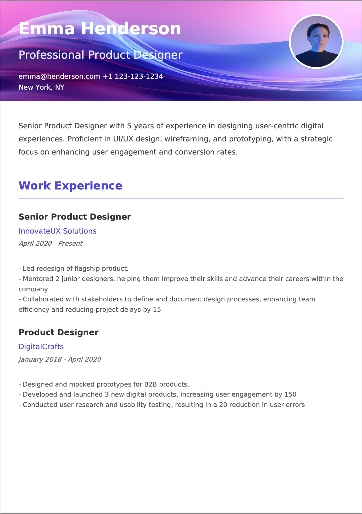 Sample Resume